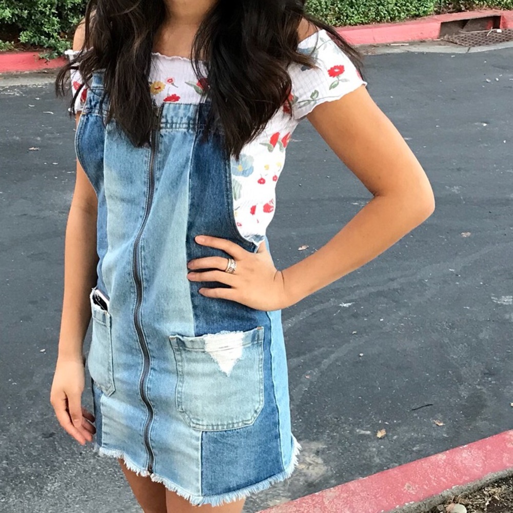 DENIM OVERALL DRESS